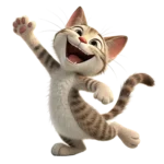 chat joyeux